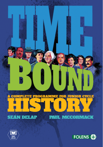 Time Bound junior cert history school book from Folens.