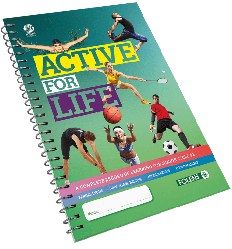 Active for life junior cert PE physical education school book from Folens