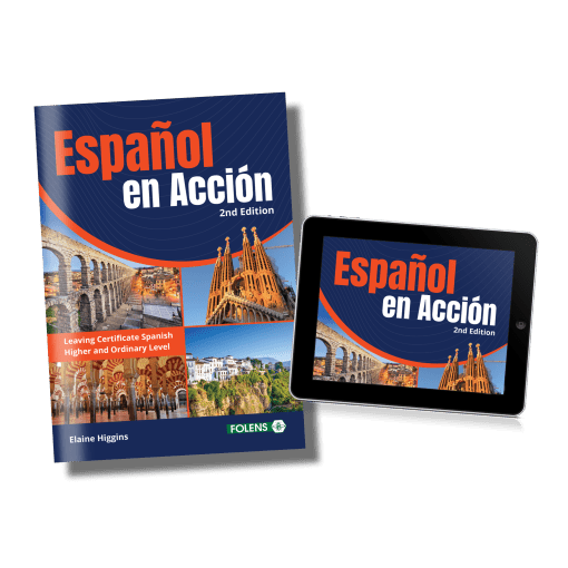 Espanol en action, 2nd edition leaving cert Spanish school book from folens