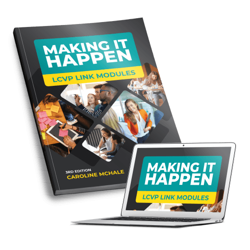 Making it Happen Folens LCVP modules school book by Caroline McHale 