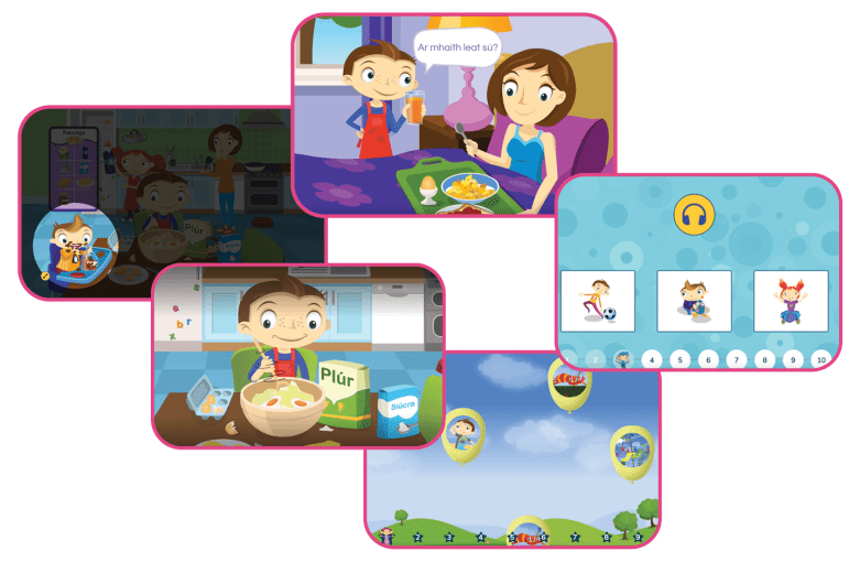 Abair Liom 2nd Edition | Primary Irish programme | Digital activities_comhra_vocab_games JI - 2nd Class | Folens