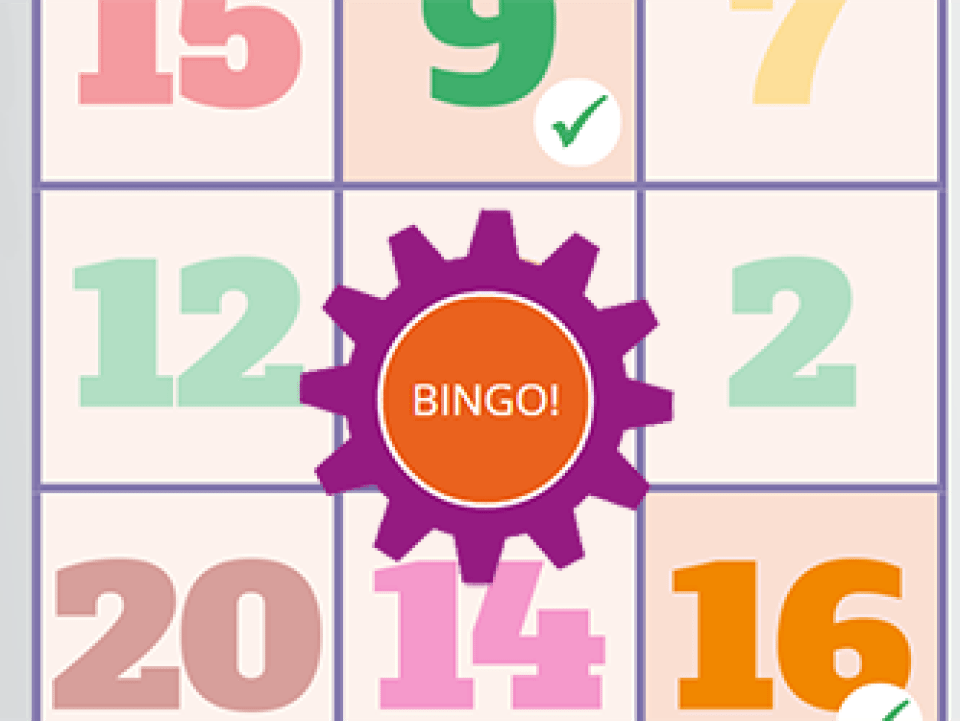 Bingo game - Numbers 1-20