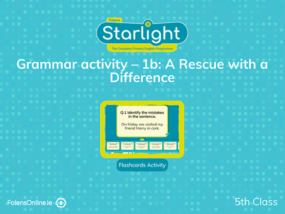  Grammar: Unit 1 - Capital Letters