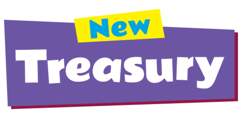 New Treasury, Folens English skills school books for 1st class, 2nd class, 3rd class, 4th class, 5th class, 6th class.