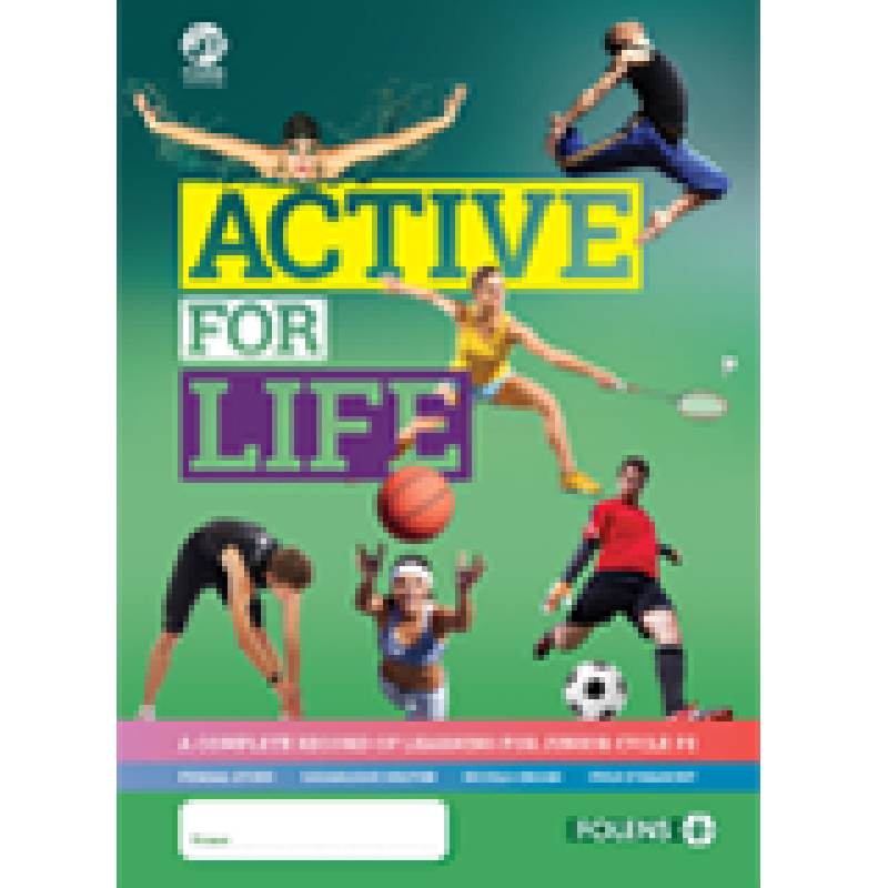 Active for life junior cert PE physical education school book from Folens