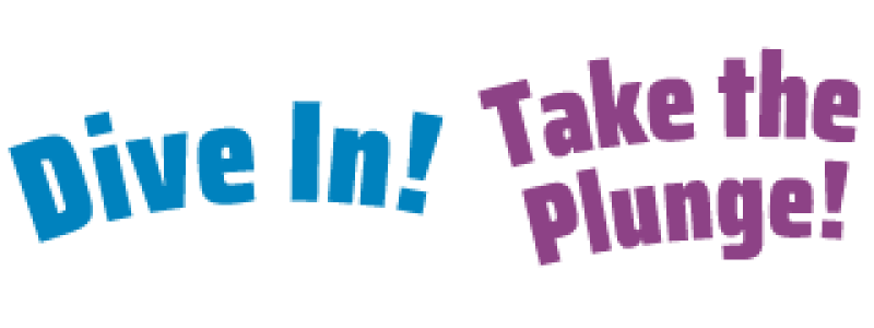 Take the Plunge! and Dive In! Combined logo