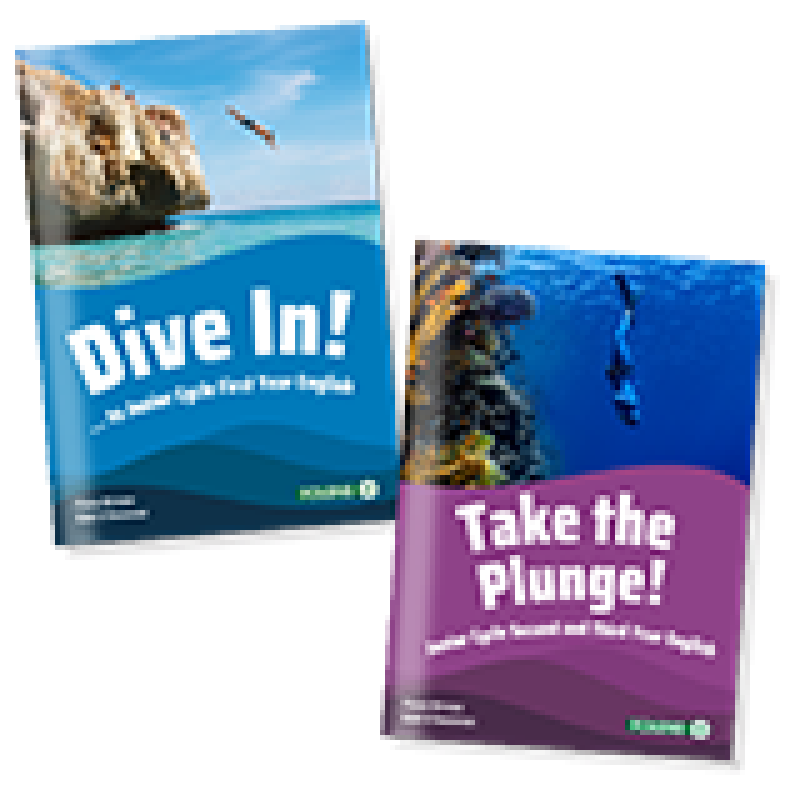 Dive In and Take the Plunge! JC English textbook Covers - Combined